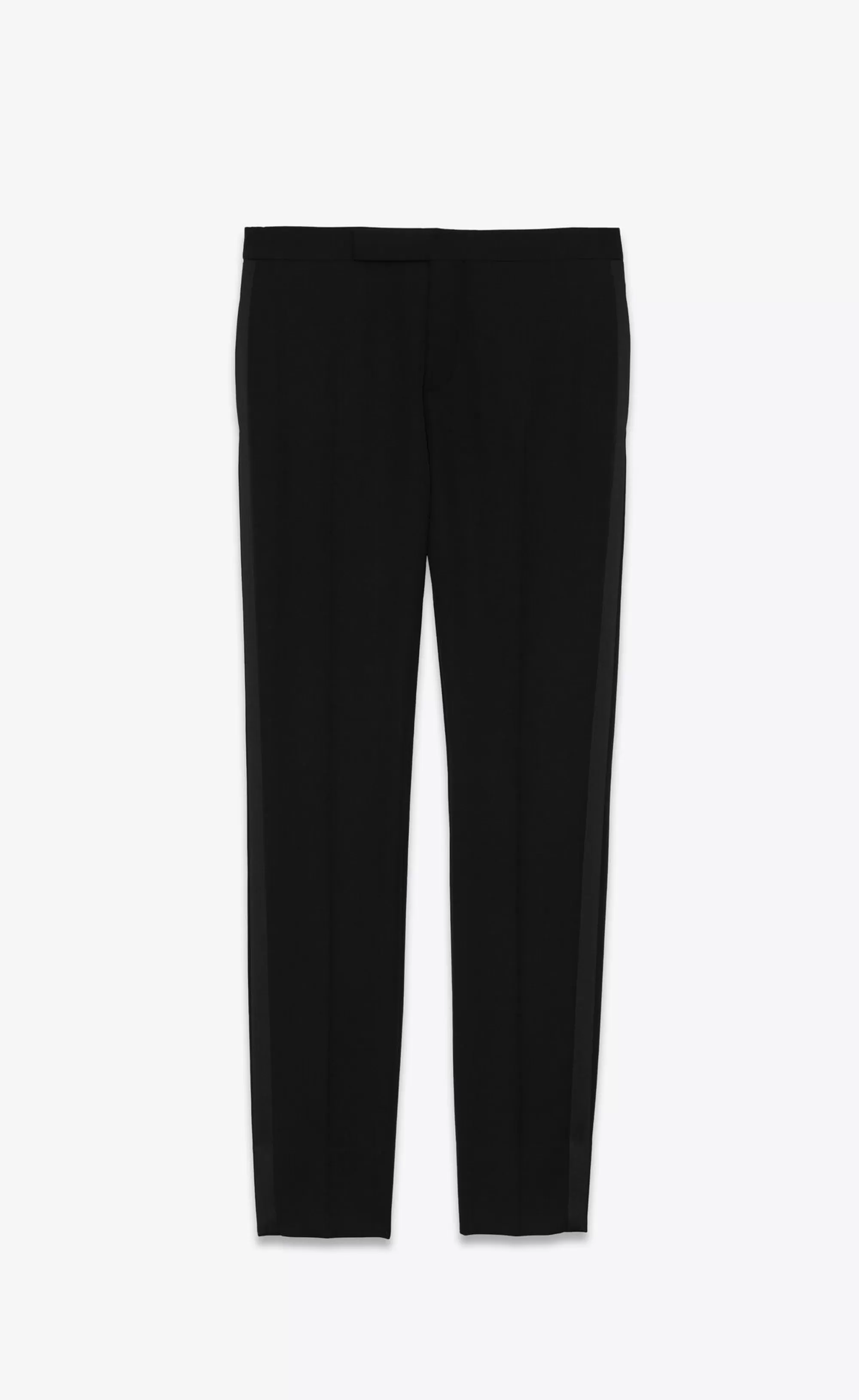 Saint Laurent ALL READY TO WEAR | SMOKING^Tuxedo Pants In Grain De Poudre | | YSL.com