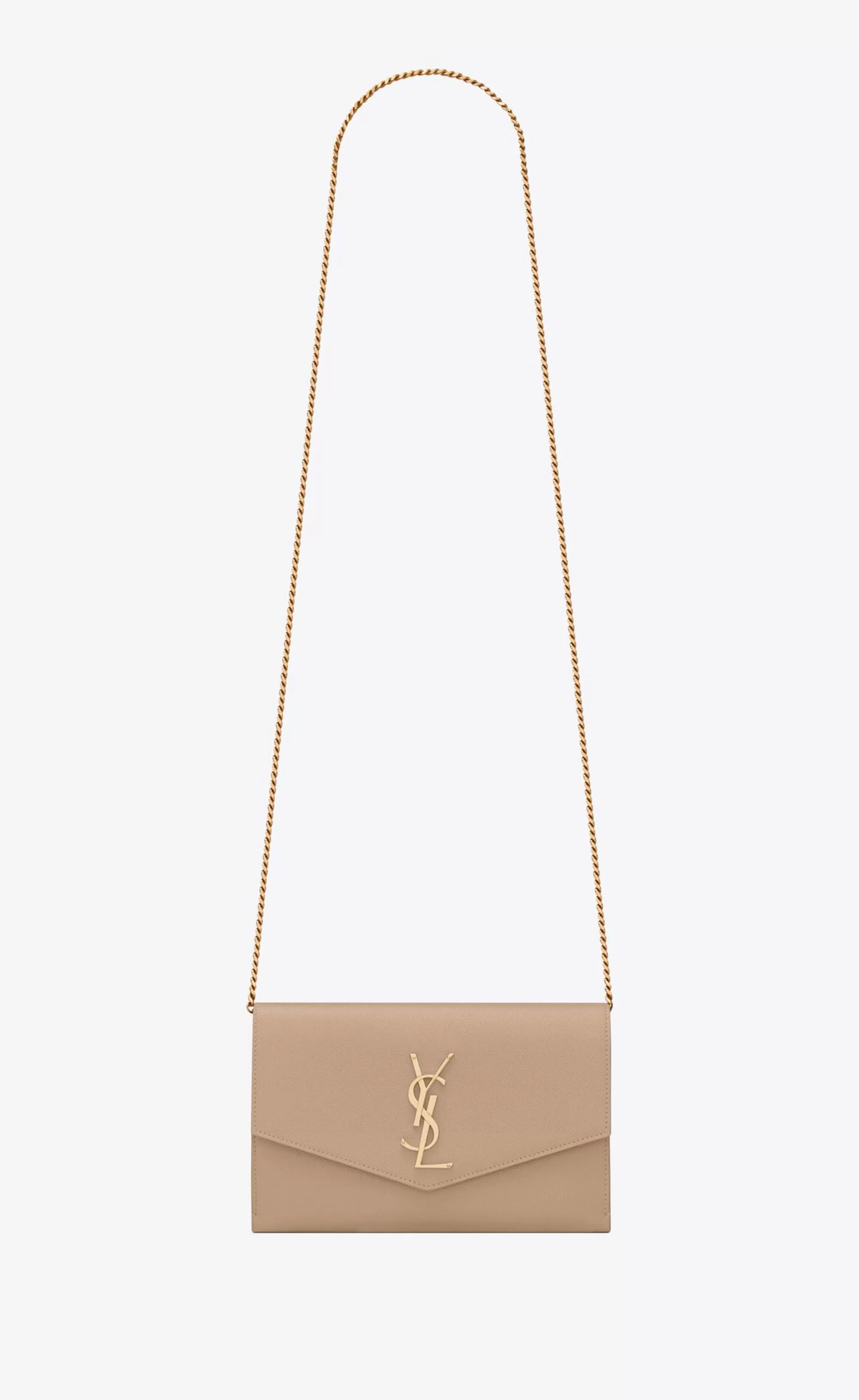 Women Saint Laurent CHAIN WALLETS | MINI BAGS^UPTOWN Chain Wallet In Grain De Poudre Embossed Leather | | YSL.com