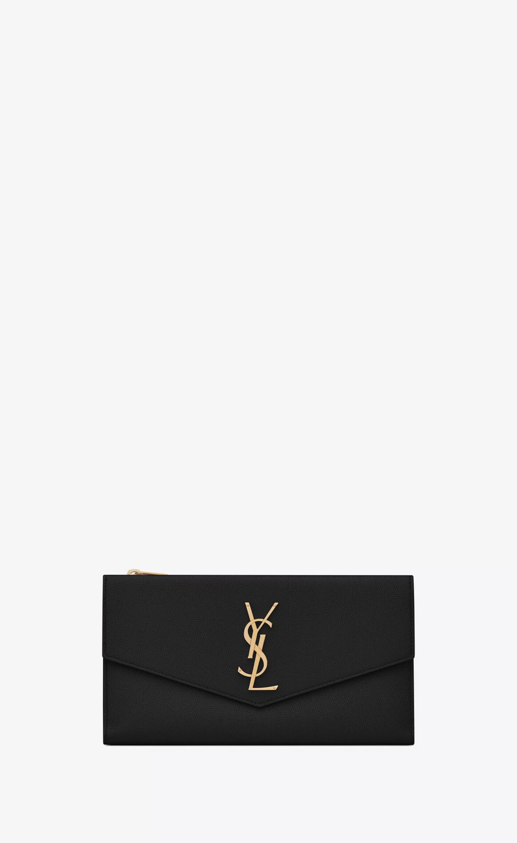 Women Saint Laurent WALLETS^UPTOWN Large Wallet In Grain De Poudre Embossed Leather | | YSL.com