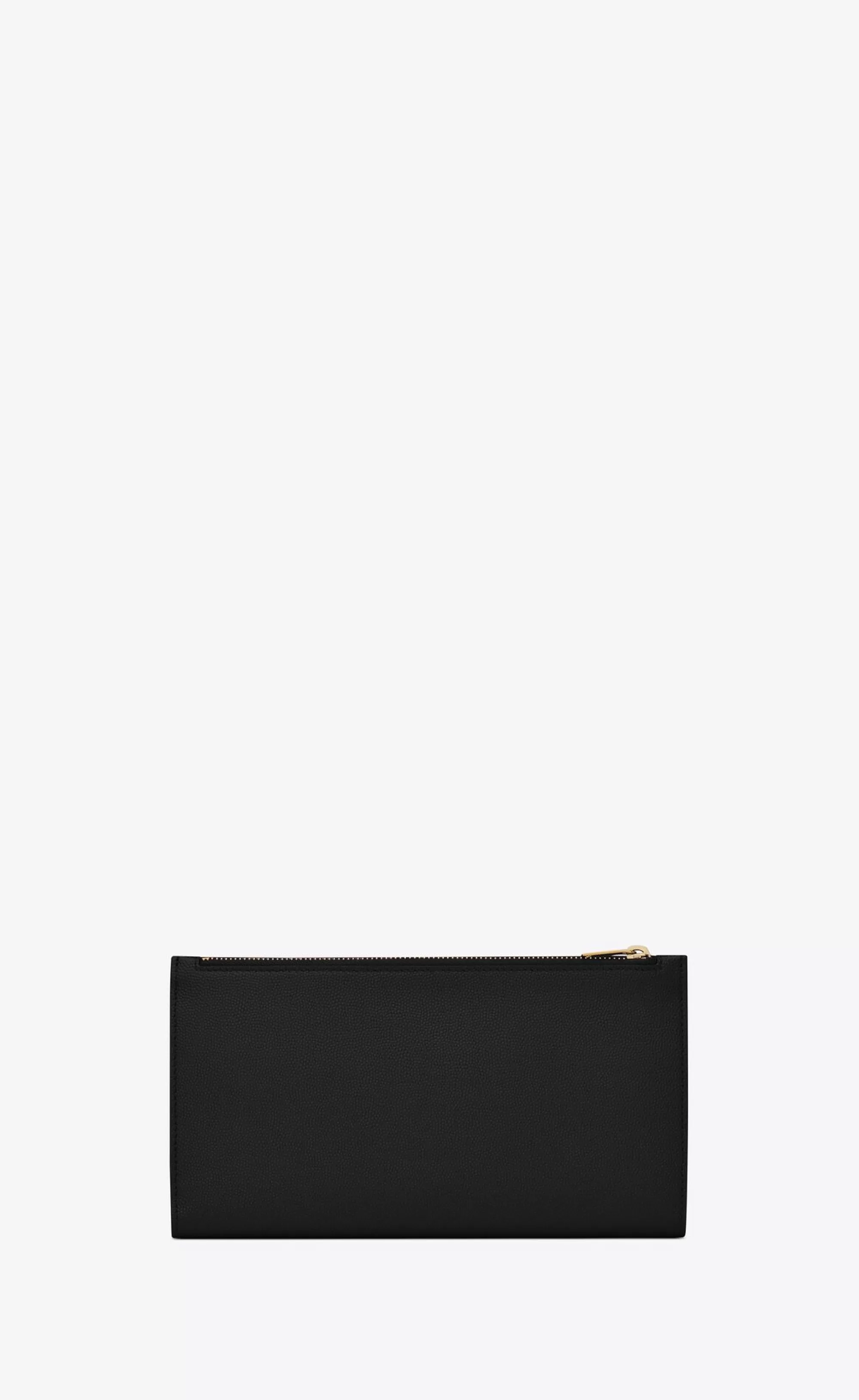 Women Saint Laurent WALLETS^UPTOWN Large Wallet In Grain De Poudre Embossed Leather | | YSL.com