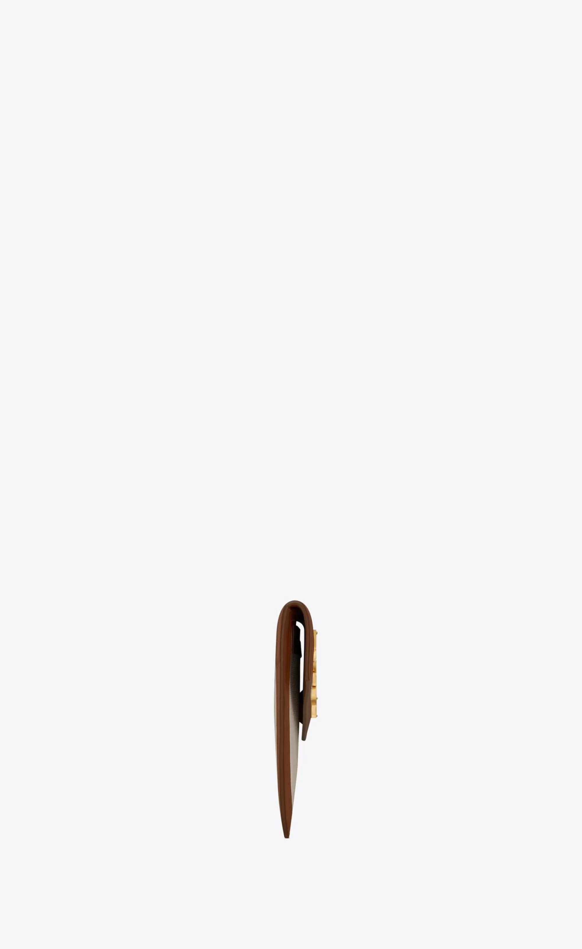 Women Saint Laurent pouches^UPTOWN Pouch In Canvas And Smooth Leather | | YSL.com