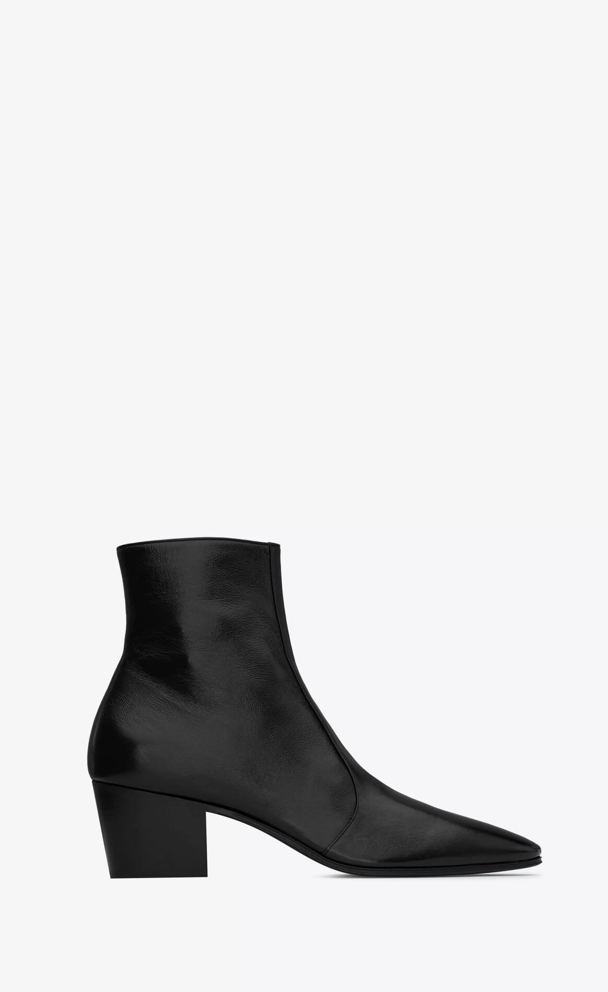 Saint Laurent BOOTS^VASSILI Zipped Boots In Smooth Leather | | YSL.com