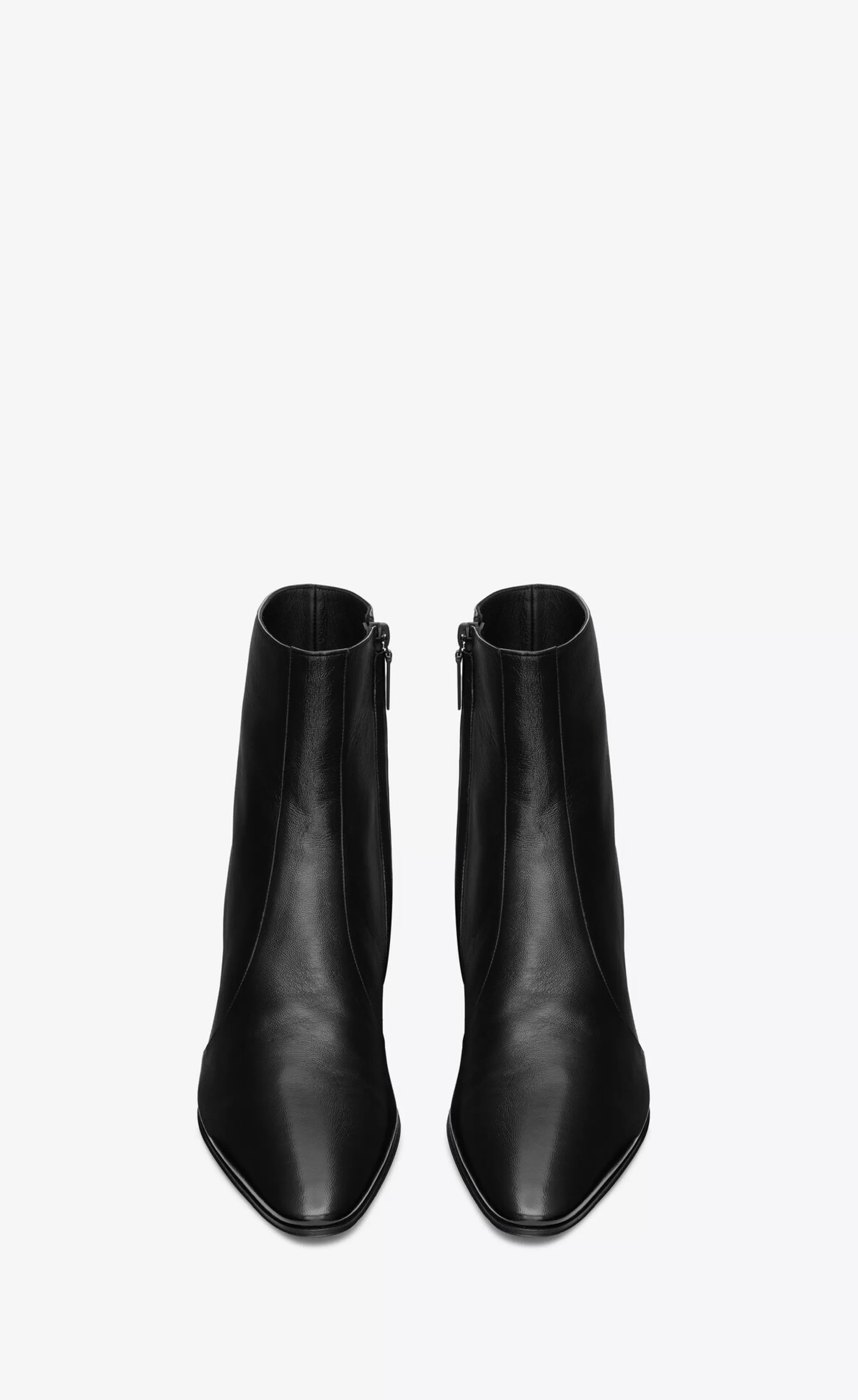 Saint Laurent BOOTS^VASSILI Zipped Boots In Smooth Leather | | YSL.com