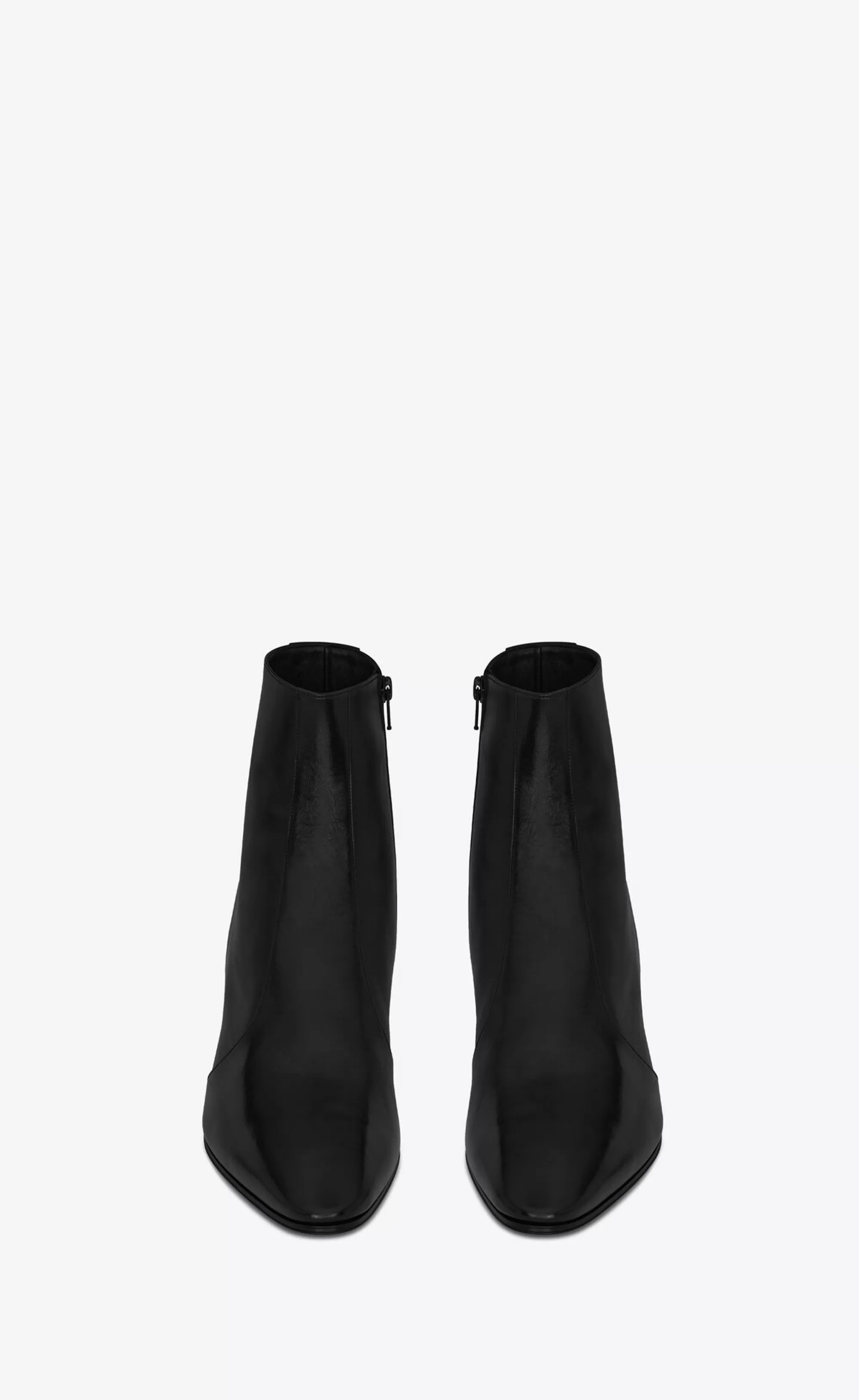 Saint Laurent BOOTS^Vassili Zipped Boots In Smooth Leather | | YSL.com