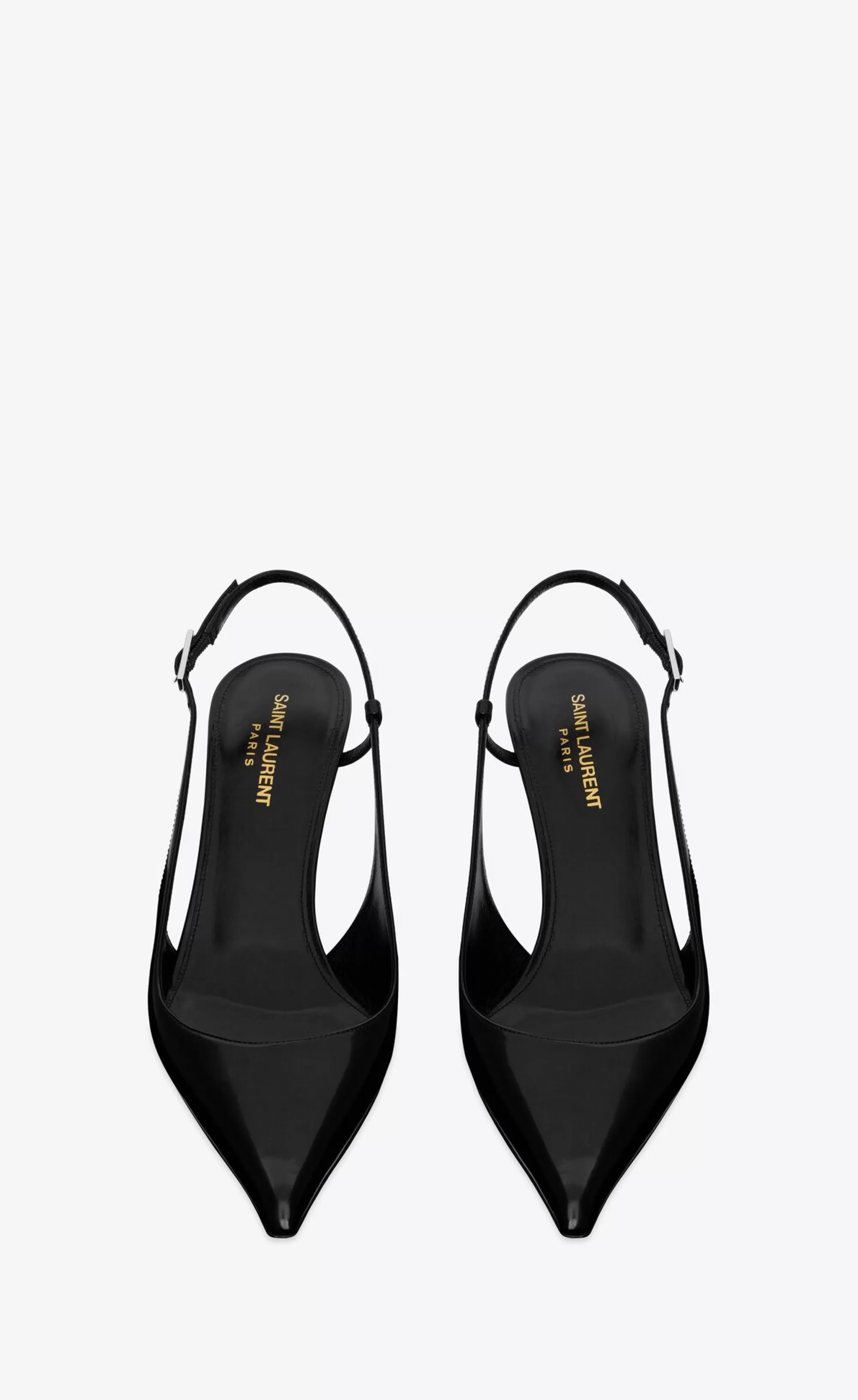 Women Saint Laurent SLINGBACKS^VENDOME Slingback Pumps In Glazed Leather | | YSL.com