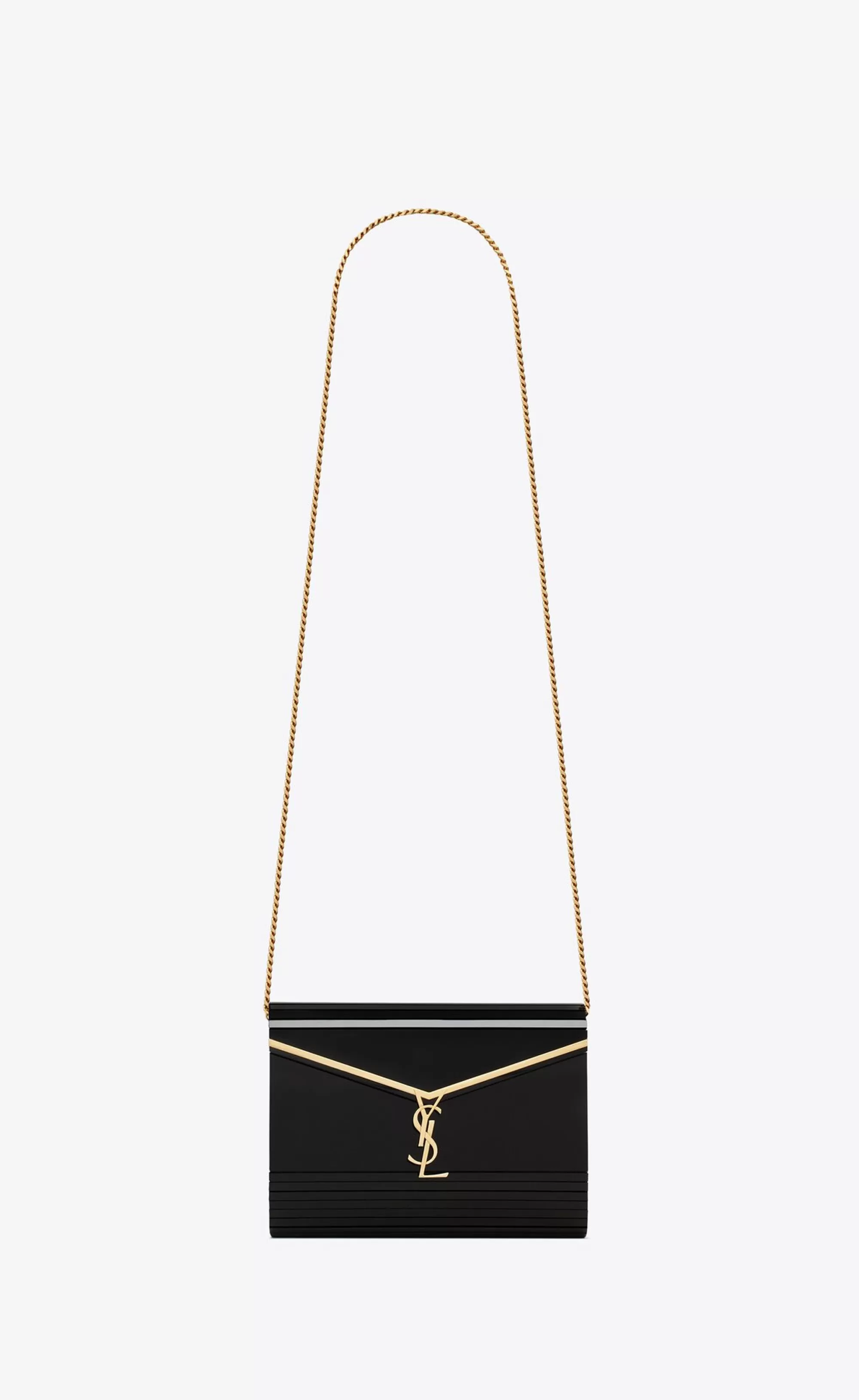 Women Saint Laurent CLUTCHES AND EVENING^VICKY MINIAUDIERE IN PLEXIGLASS | | YSL.com