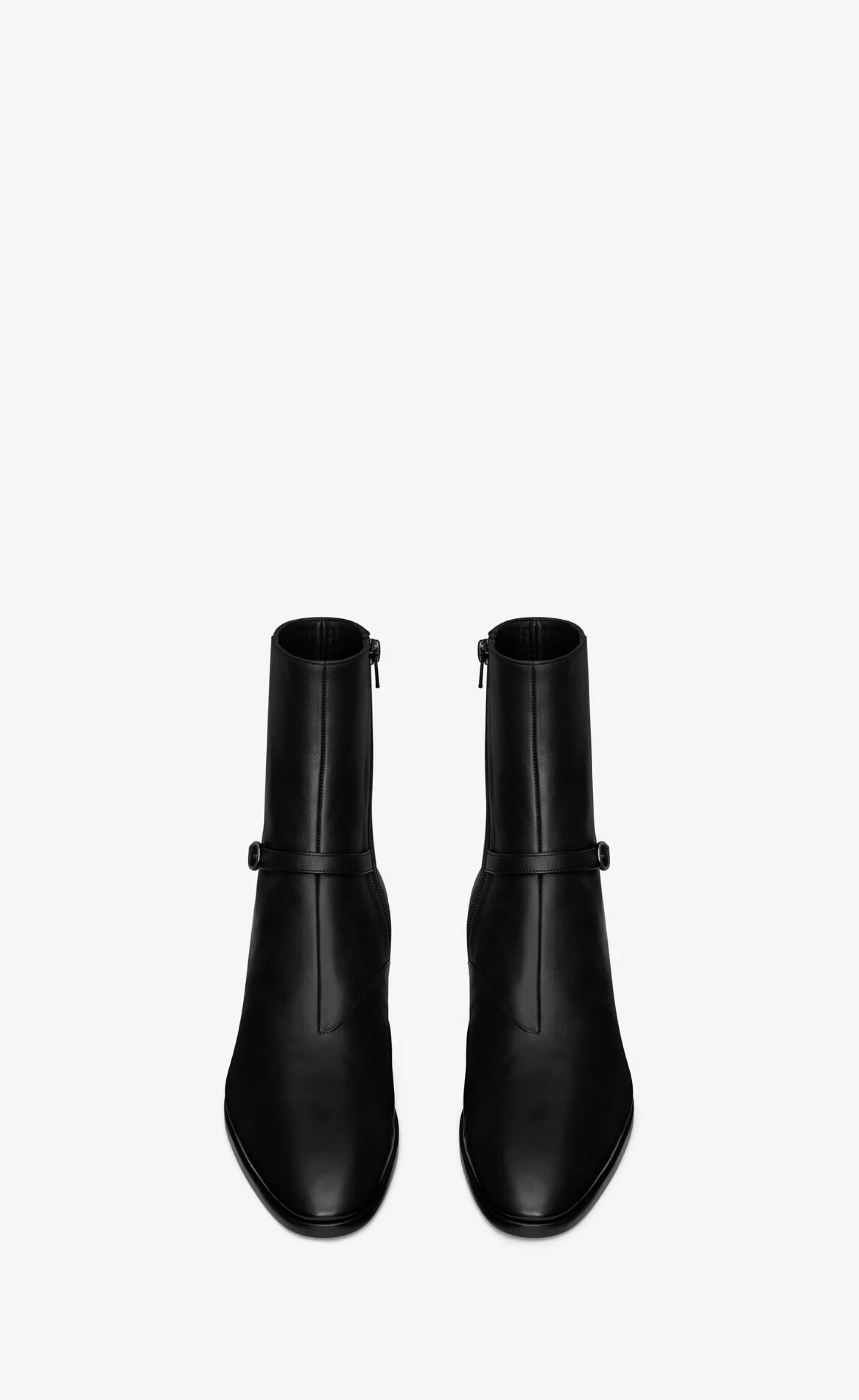 Saint Laurent BOOTS^VLAD Zipped Boots In Smooth Leather | | YSL.com