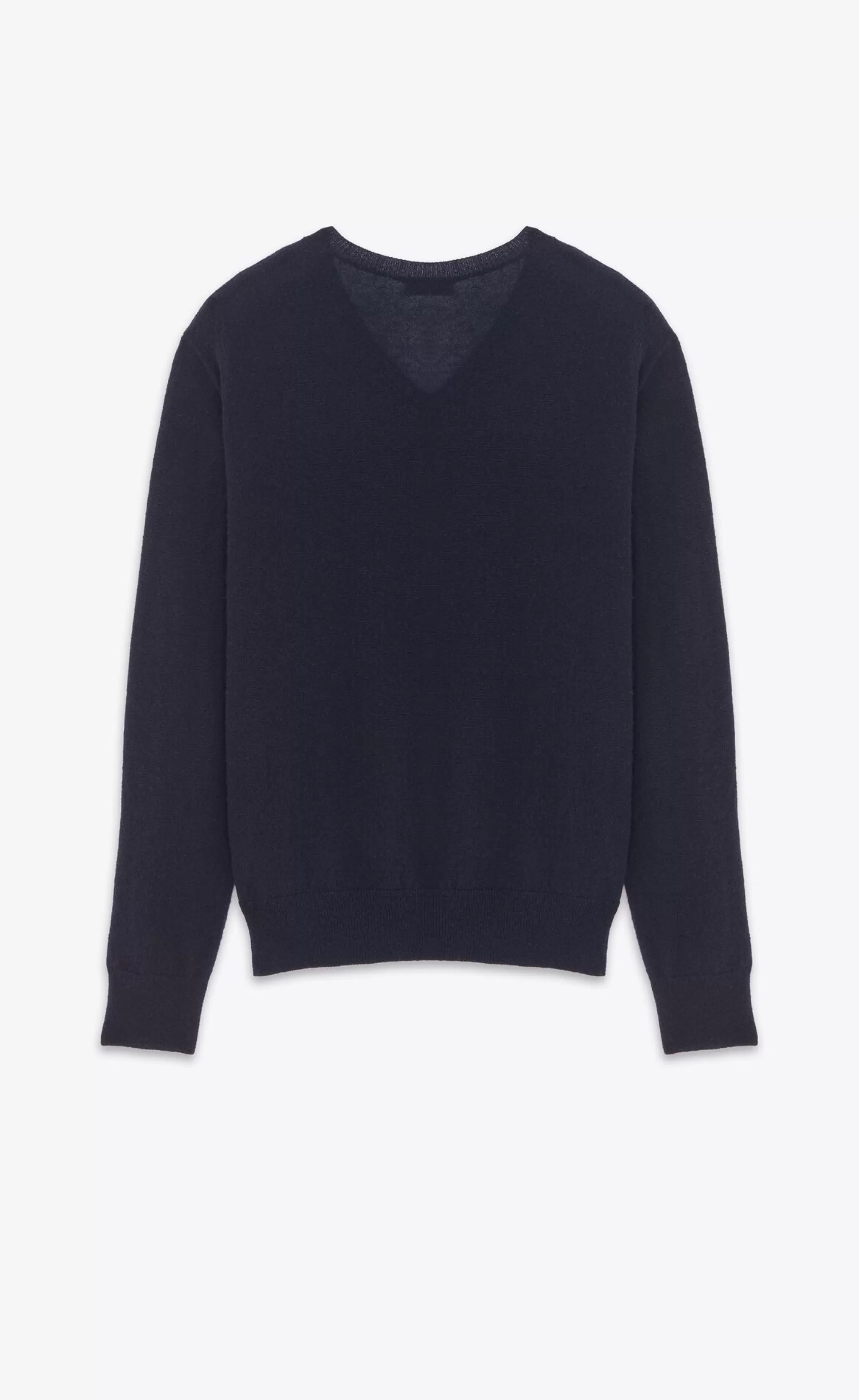 Women Saint Laurent KNITWEAR^V-neck Sweater In Cashmere And Silk | | YSL.com