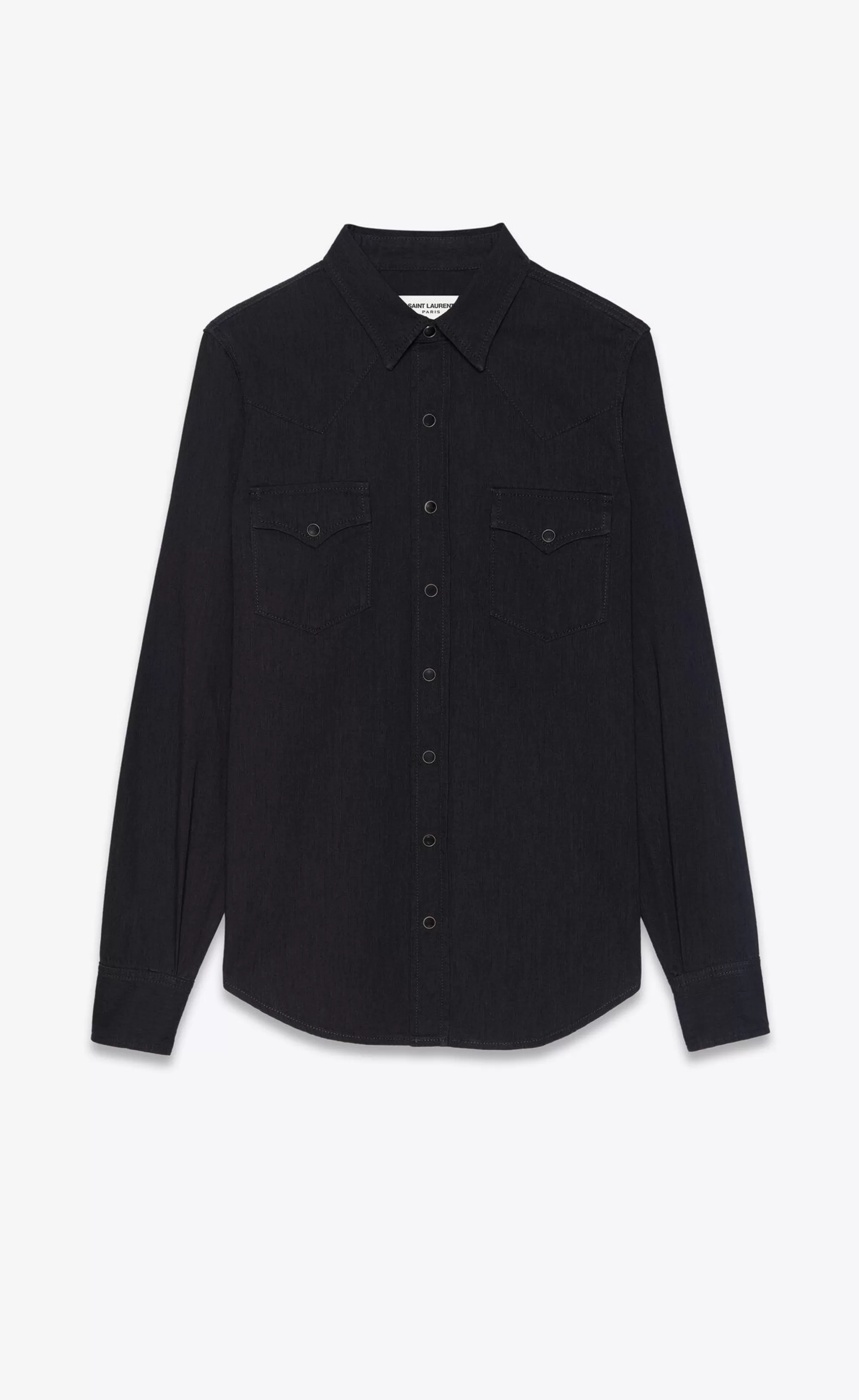 Women Saint Laurent DENIM | SHIRTS^Western Shirt In Denim | | YSL.com