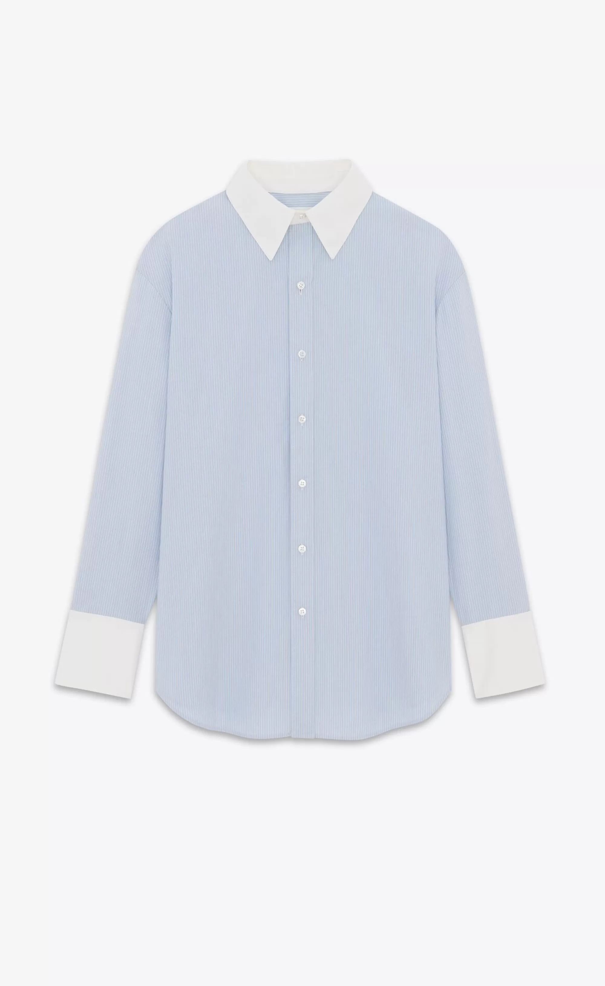 Women Saint Laurent SHIRTS AND TOPS^Winchester Boyfriend Shirt In Cotton | | YSL.com