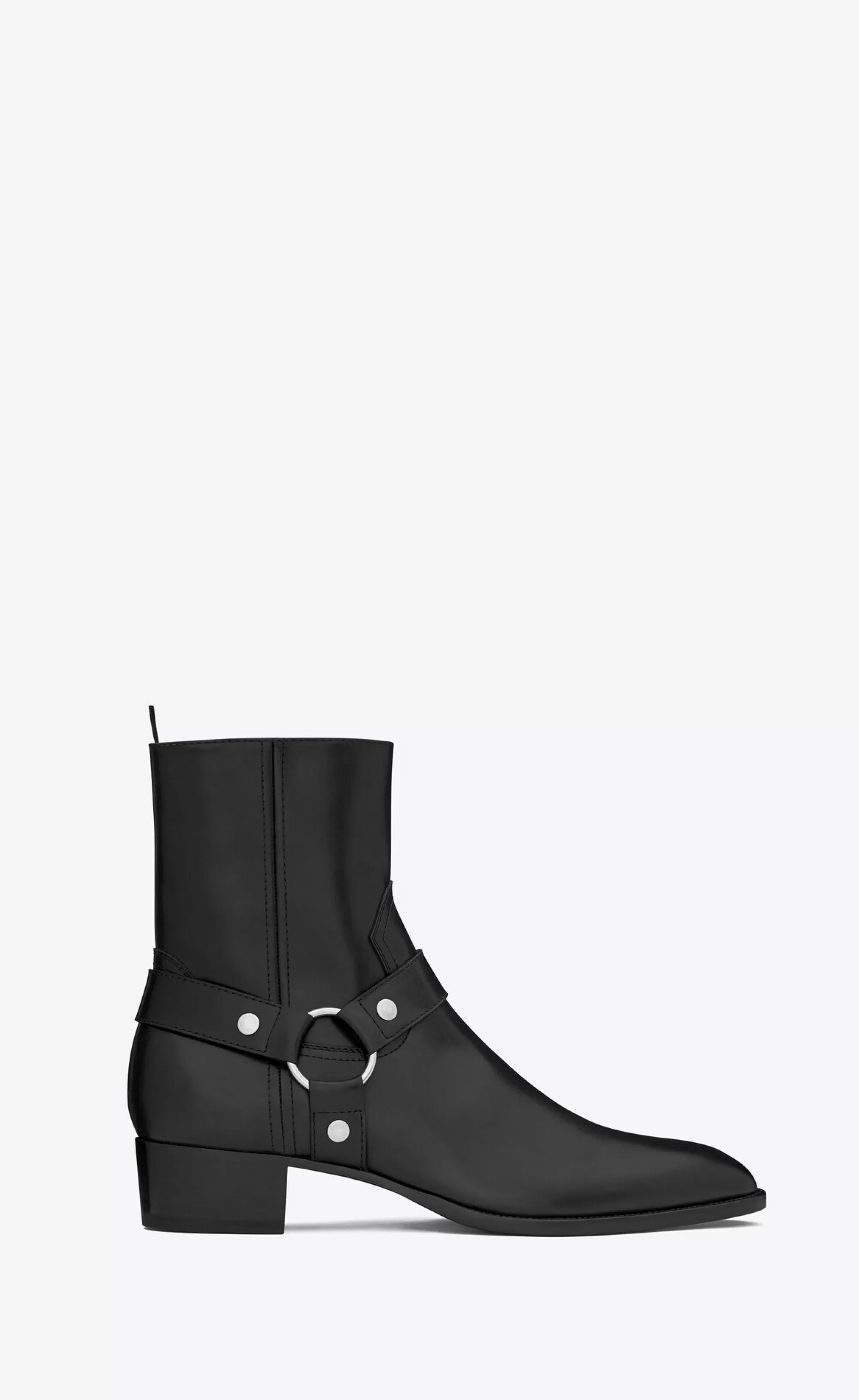 Saint Laurent BOOTS^Wyatt Harness Boots In Smooth Leather | | YSL.com