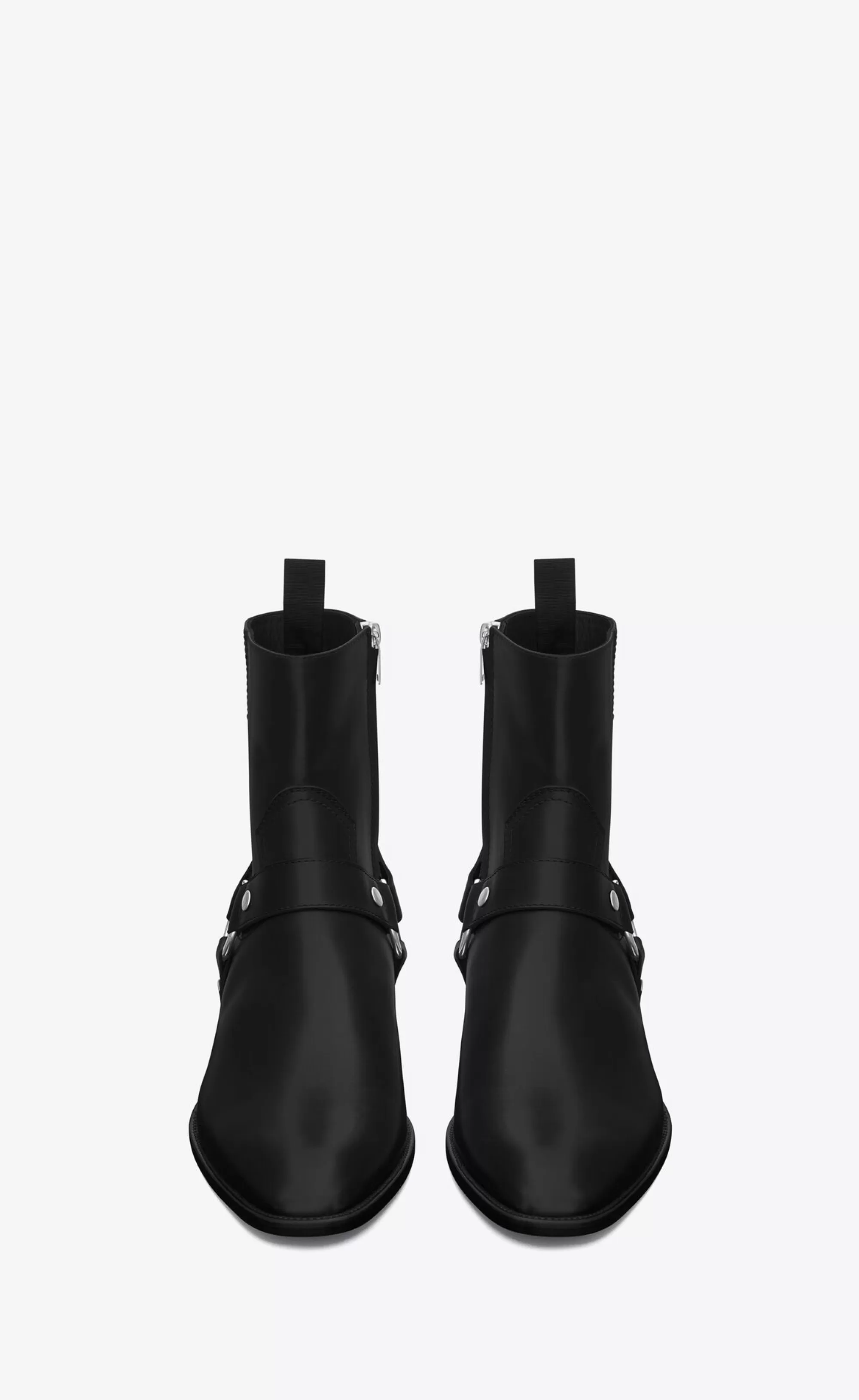 Saint Laurent BOOTS^Wyatt Harness Boots In Smooth Leather | | YSL.com