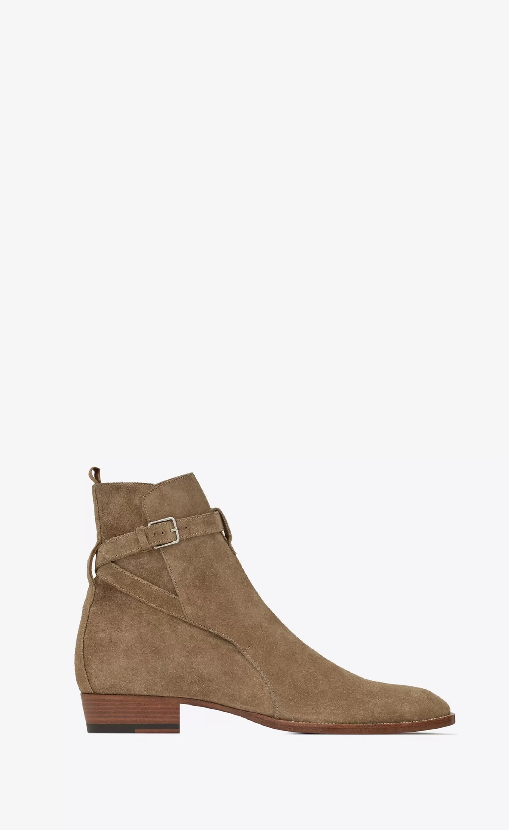 Saint Laurent BOOTS^Wyatt Jodhpur Boots In Suede | | YSL.com