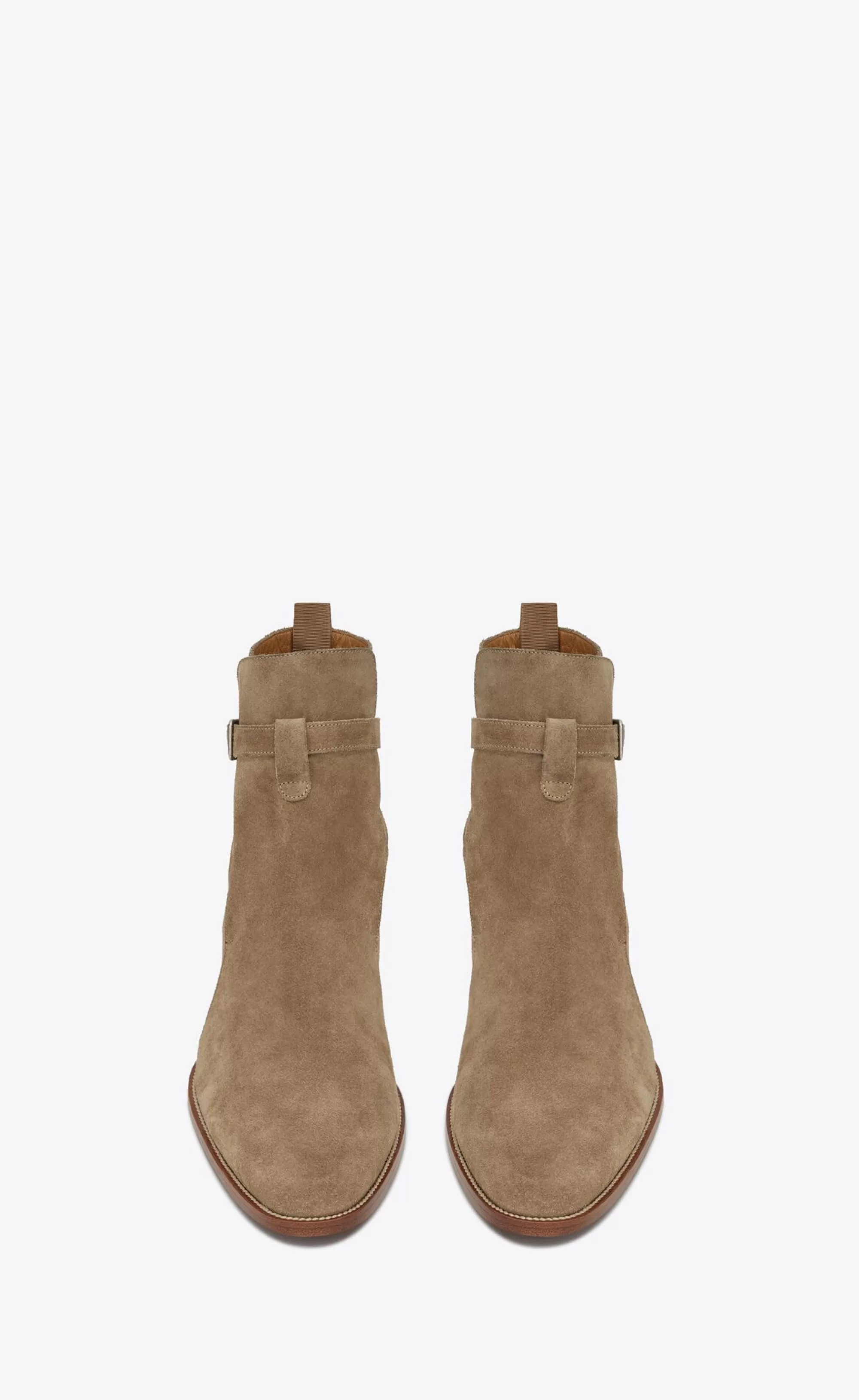 Saint Laurent BOOTS^Wyatt Jodhpur Boots In Suede | | YSL.com