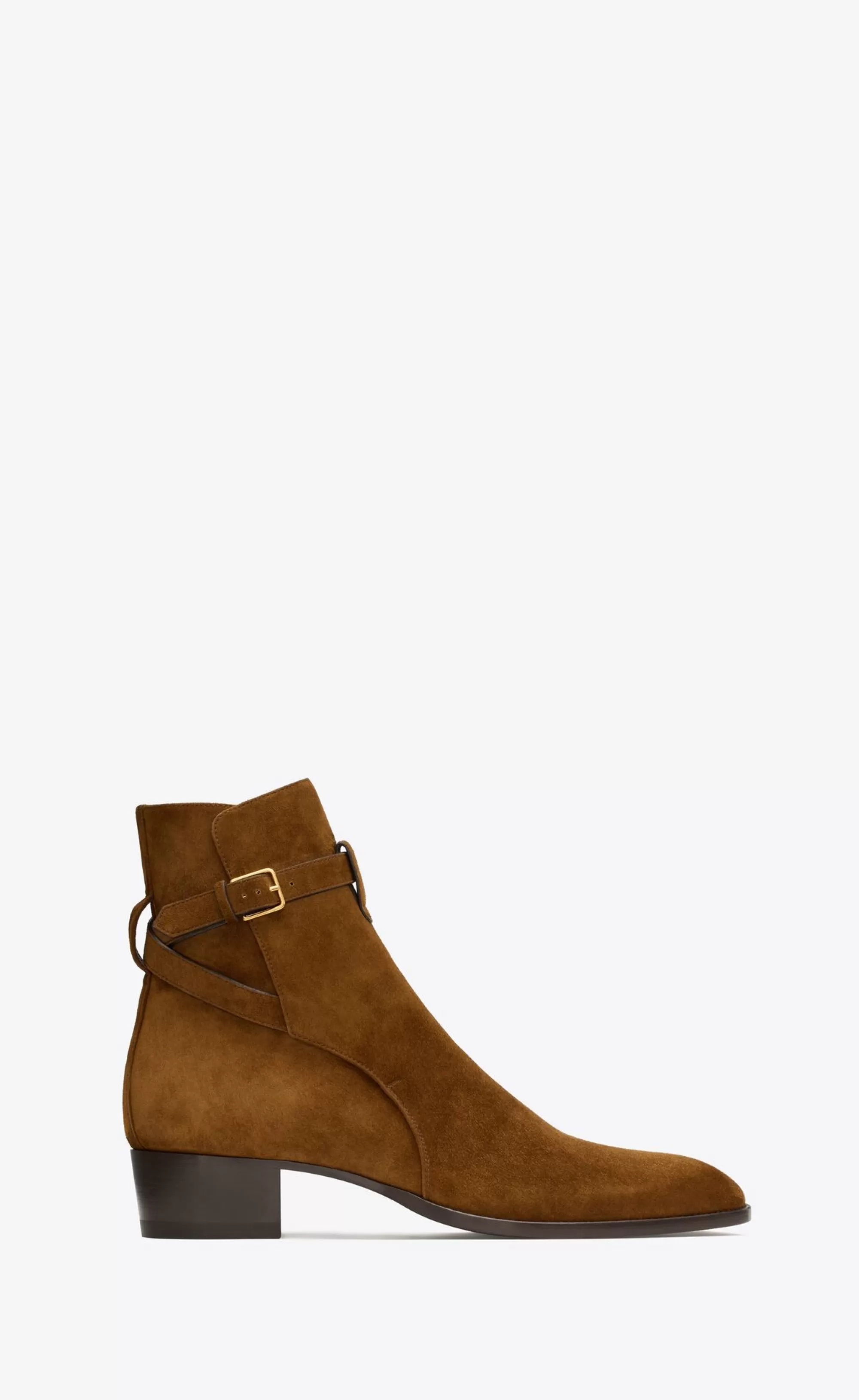 Saint Laurent BOOTS^WYATT Jodphur In Suede | | YSL.com