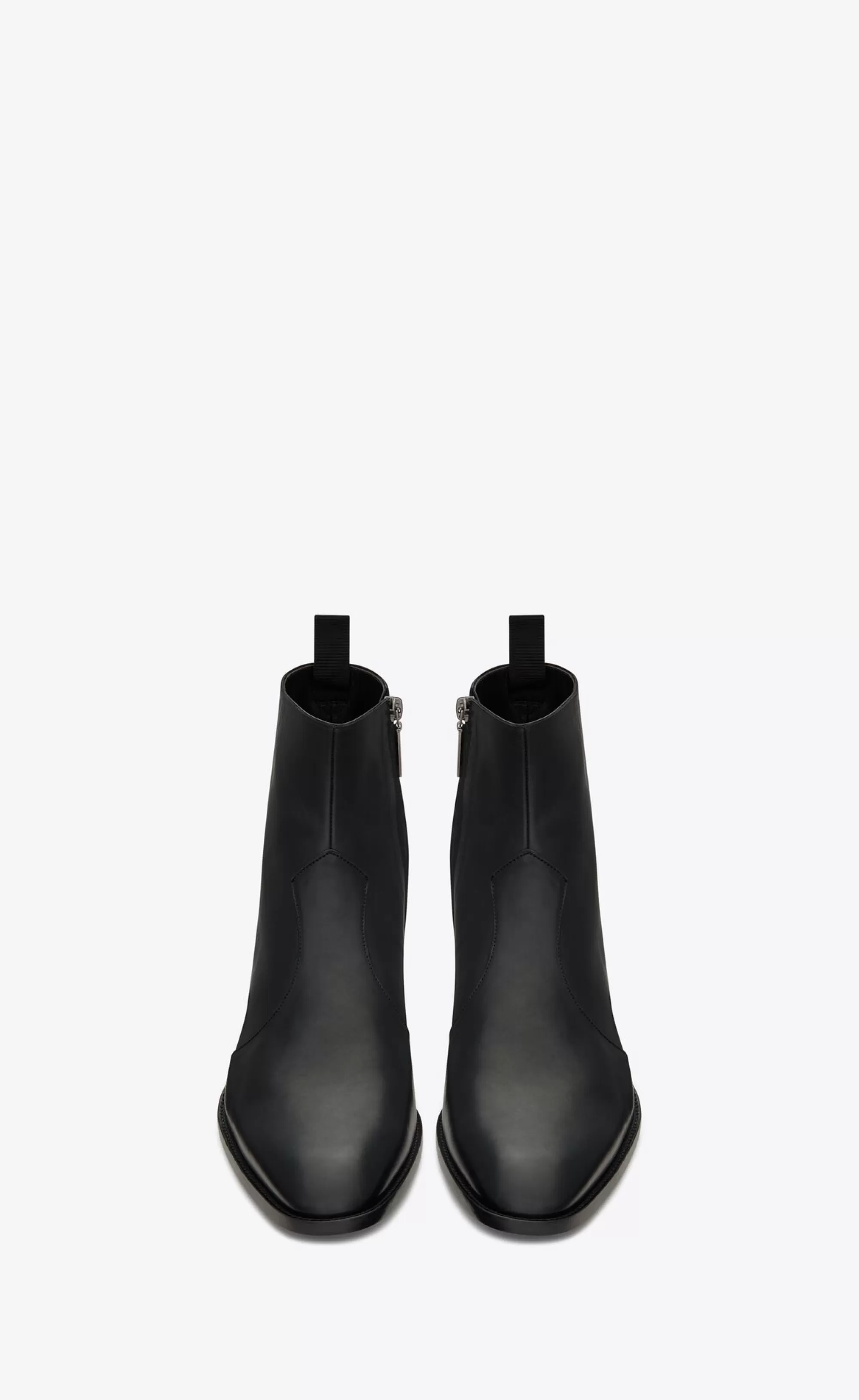 Saint Laurent BOOTS^WYATT Zipped Boots In Smooth Leather | | YSL.com