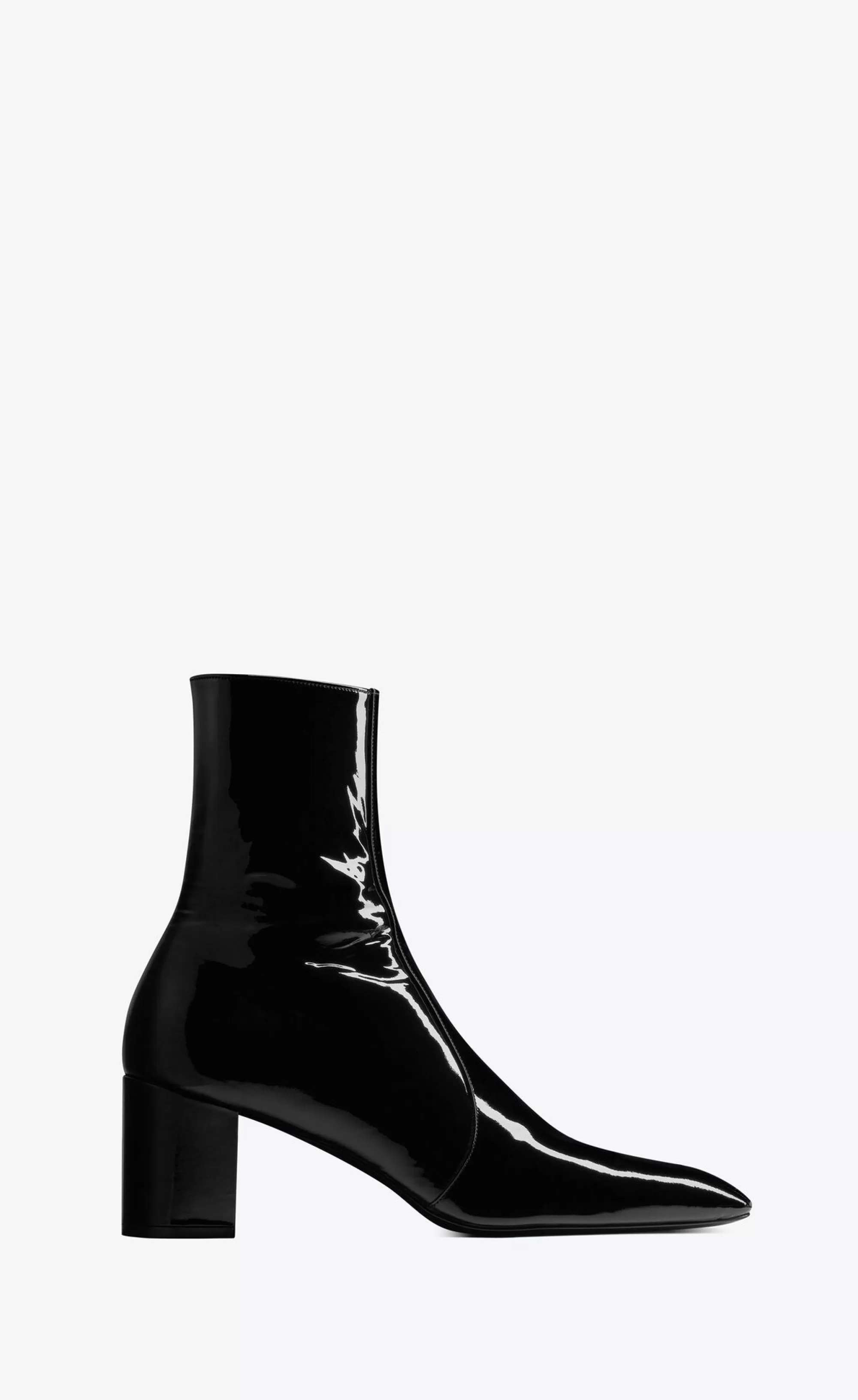 Saint Laurent BOOTS^XIV Zipped Boots In Patent Leather | | YSL.com