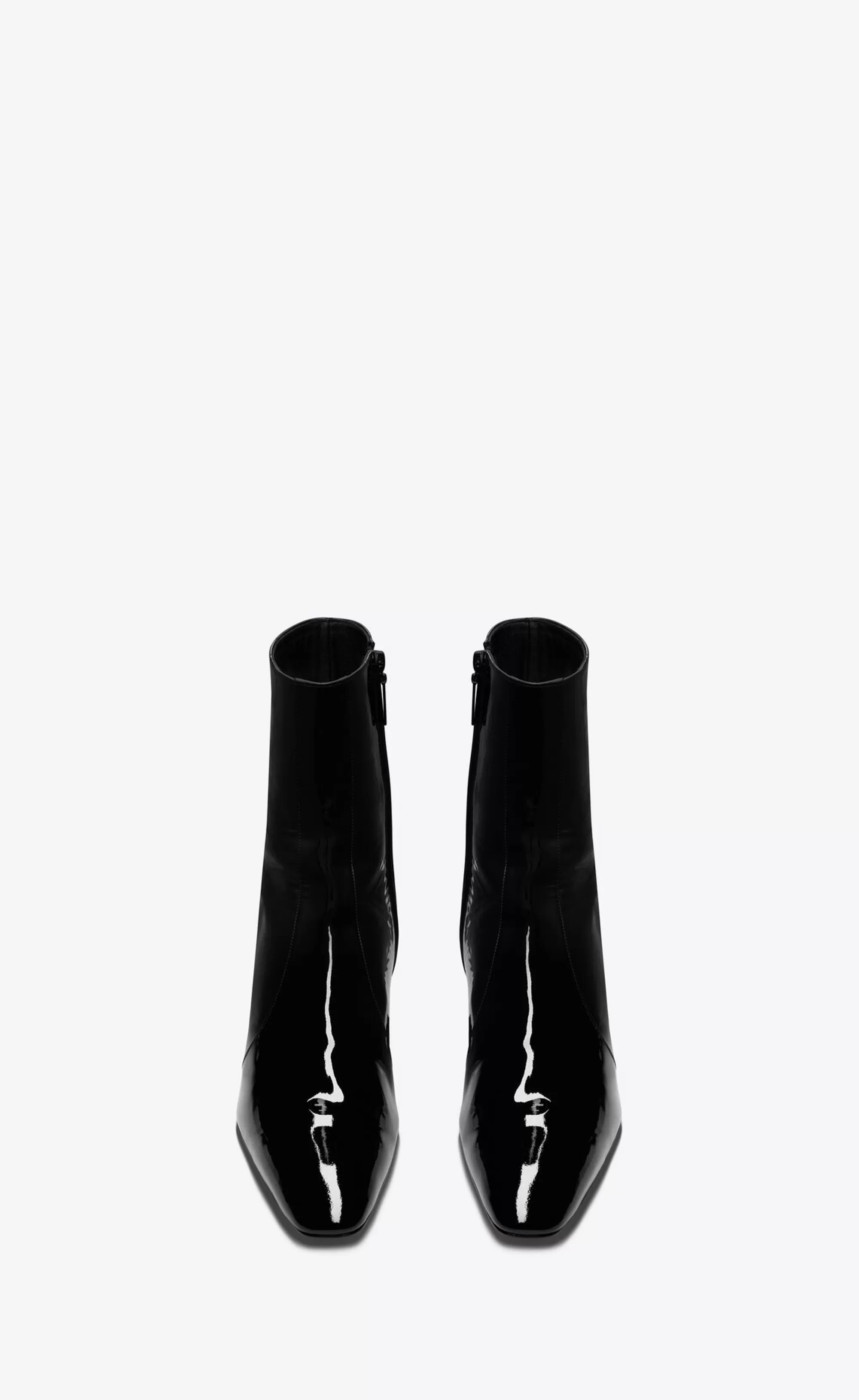 Saint Laurent BOOTS^XIV Zipped Boots In Patent Leather | | YSL.com