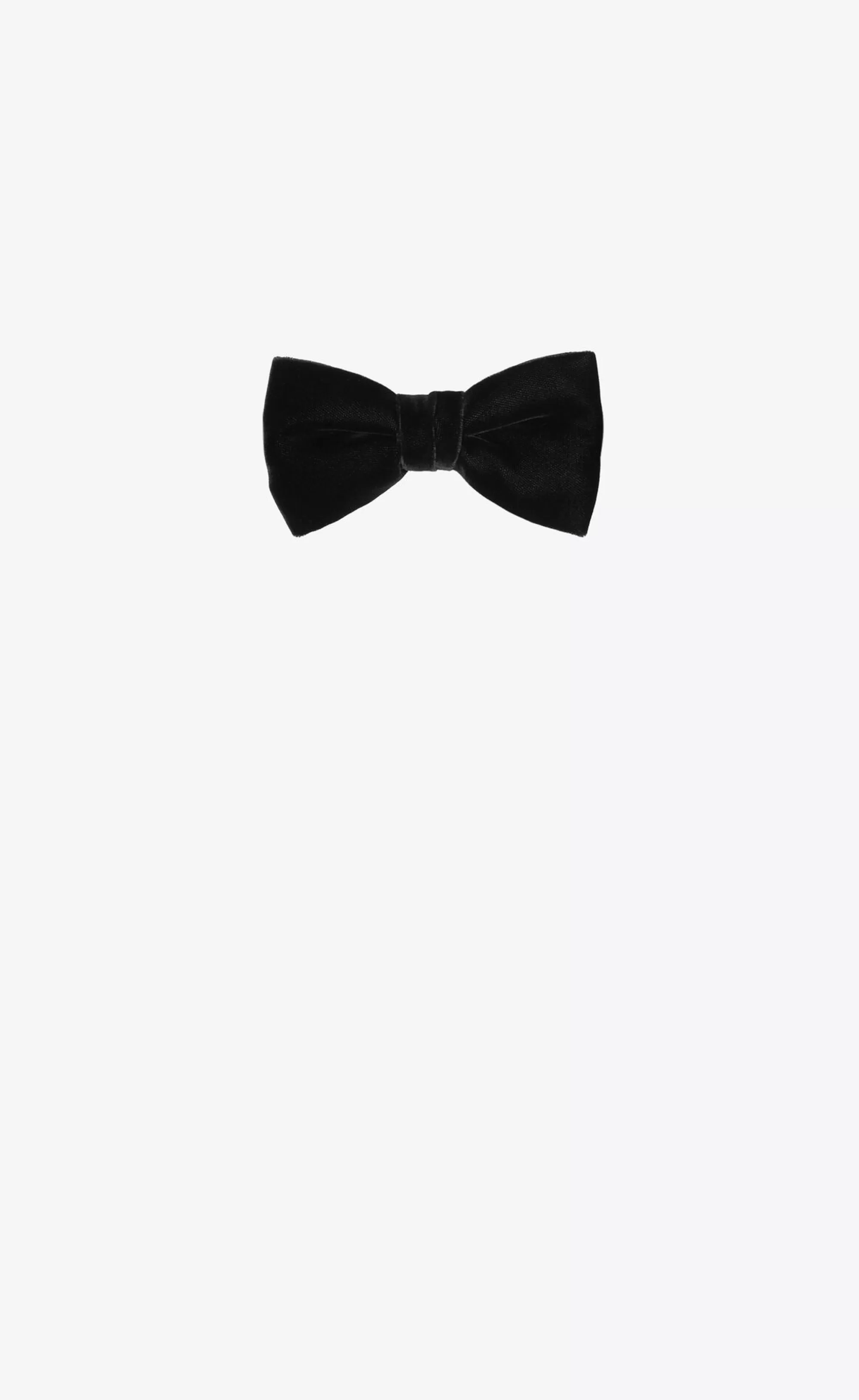 Saint Laurent TEXTILE ACCESSORIES | SMOKING^YVES Bow Tie In Velvet | | YSL.com