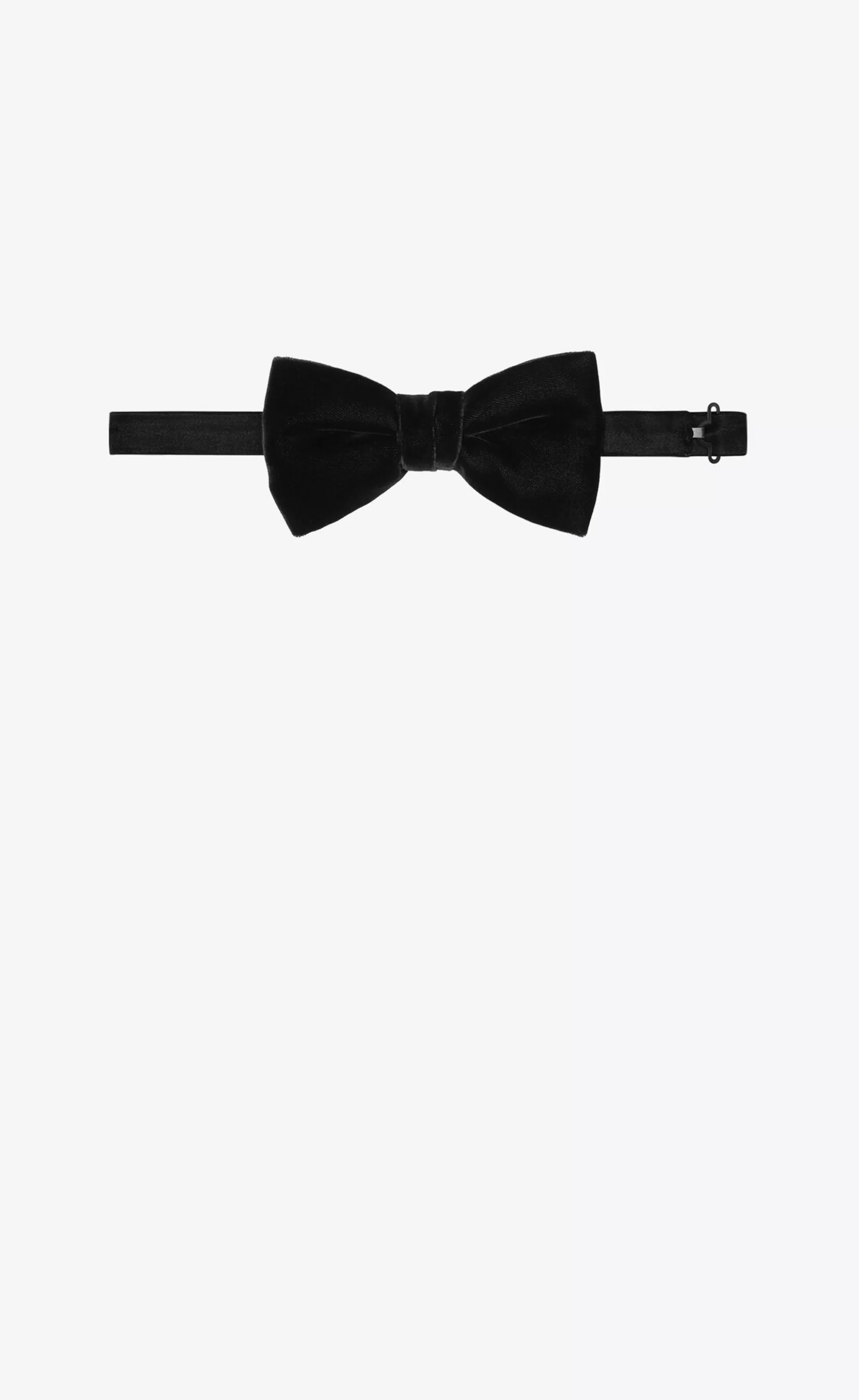 Saint Laurent TEXTILE ACCESSORIES | SMOKING^YVES Bow Tie In Velvet | | YSL.com