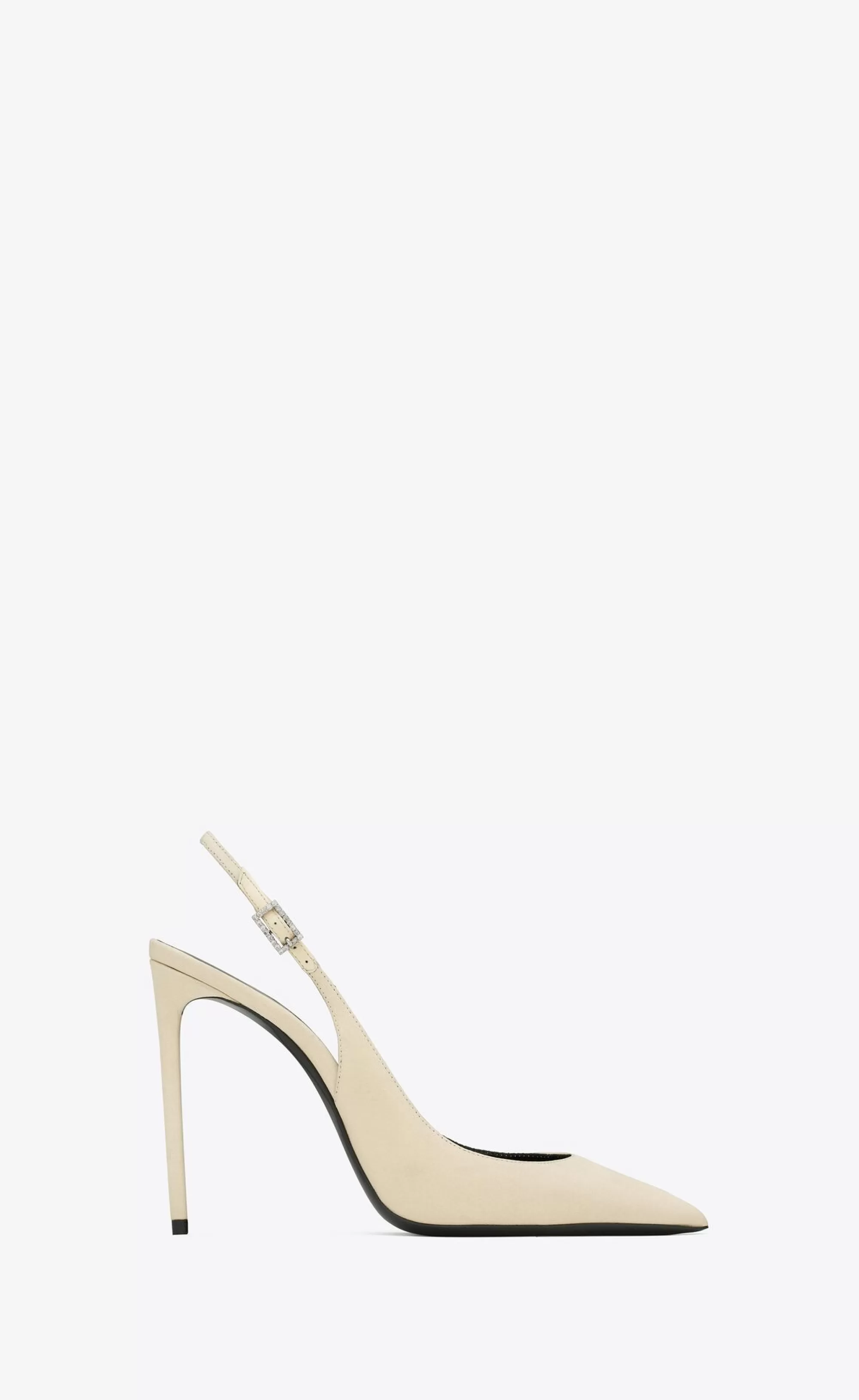 Women Saint Laurent SLINGBACKS | SMOKING^ZOE Slingback Pumps In Crepe De Chine | | YSL.com