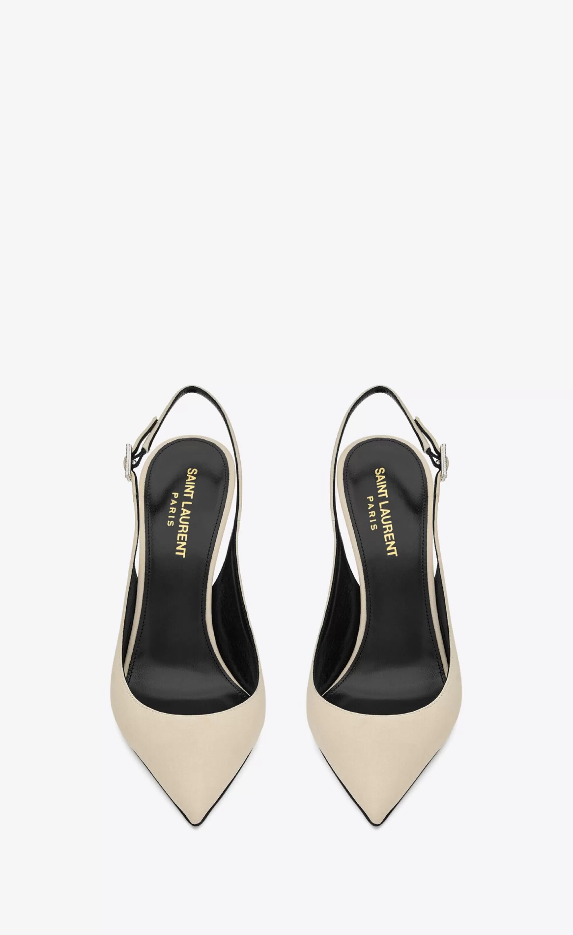 Women Saint Laurent SLINGBACKS | SMOKING^ZOE Slingback Pumps In Crepe De Chine | | YSL.com
