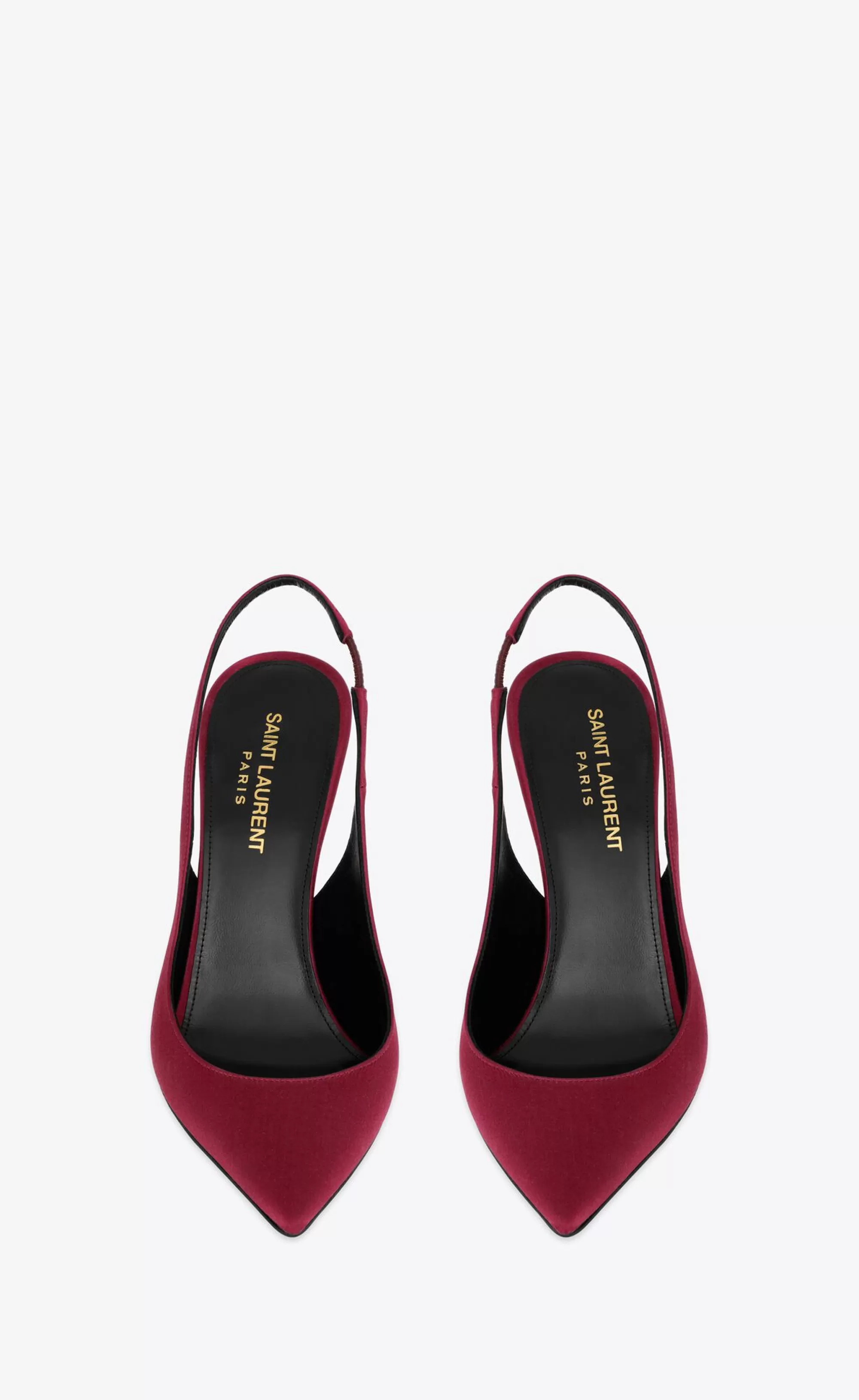 Women Saint Laurent SLINGBACKS | SMOKING^ZOE Slingback Pumps In Satin Crepe | | YSL.com